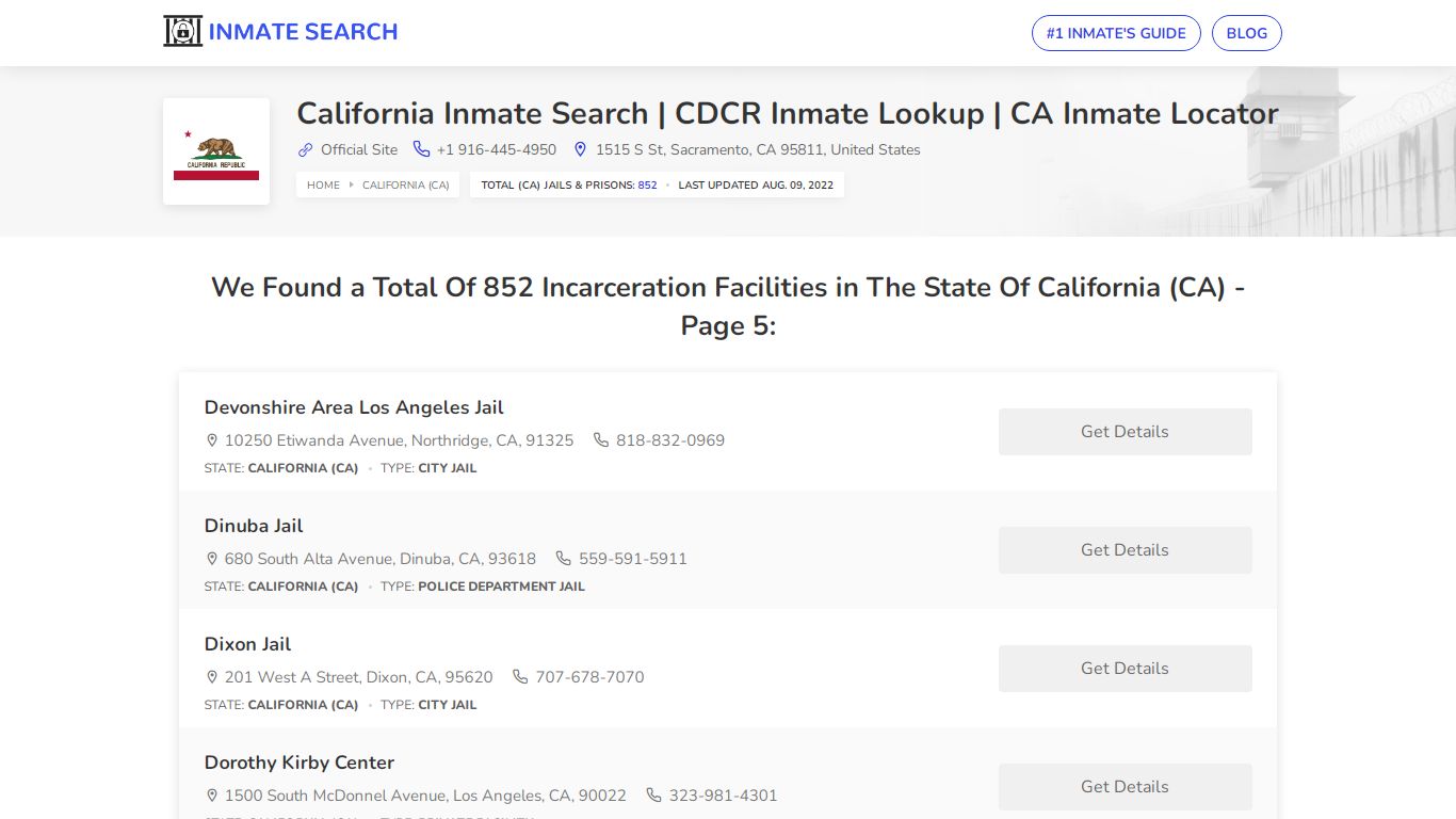 California Inmate Search | CDCR Inmate Lookup | CA Inmate ...